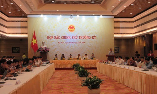 Họp báo Chính phủ thường kỳ tháng 4-2019